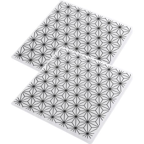 2pcs Gabarits de Gaufrage Concave-Convexe pour Scrapbooking, Loisirs Créatifs, Décoration d'Album Photo et Cartes DIY (EM198) (1/5)