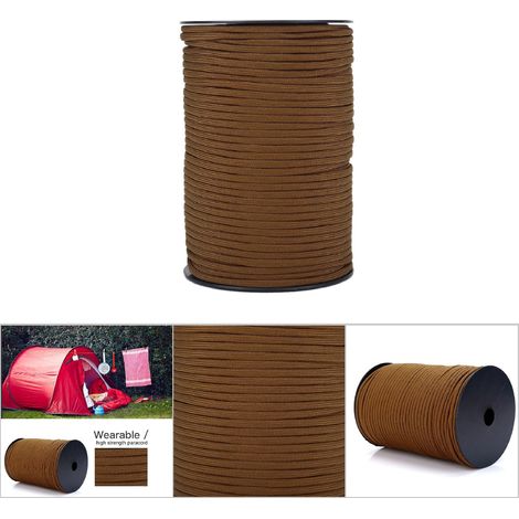 100 m reflektierendes Paracord-Band für Überlebensarmbänder (Braun) (1/5)