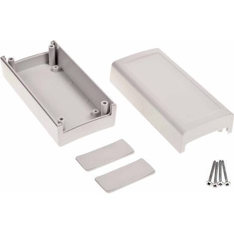 Boîtier RS PRO en Polycarbonate, 120.8 x 60.7 x 51.5mm, Gris clair IP53 ( Prix pour 1 ) (1/3)