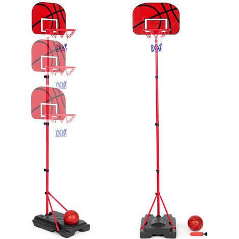 Children's basketball hoop, adjustable height, ball pump (1/5)