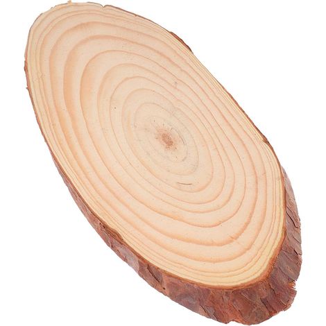 Décoration de Table en Bois Brut Rond et Léger, Ornement Inachevé en Bois Naturel pour Panneau de Porte et Centre de Table, Facile à Personnaliser (1/5)