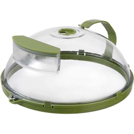 Couvercle de protection pour four à micro-ondes, protection anti-éclaboussures transparente avec poignée et réservoir d'eau (1/5)