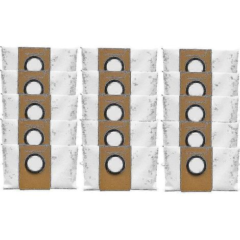 Lot de 15 sacs à poussière compatibles avec les robots aspirateurs Ecovacs X1omni et X1turbo (1/4)