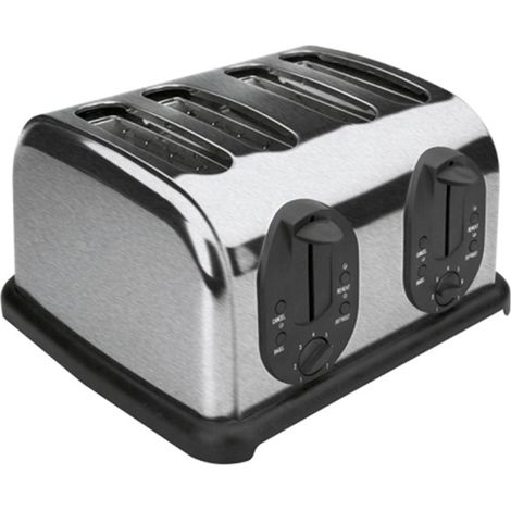 LACOR 69064 - Grille-pain 4 fentes 1750W Inox - Gris