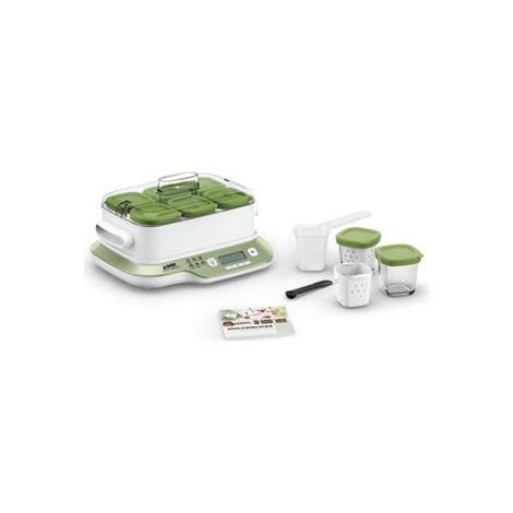 SEB Multi Delices Express & Vegetal yaourtière, 6 pots, 6 programmes, Programme Express, Desserts végétaux, Fabriqué en France (1/3)