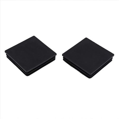 Embouts de tube carrés nervurés en plastique 100 mm x 100 mm (2 pièces) (1/5)
