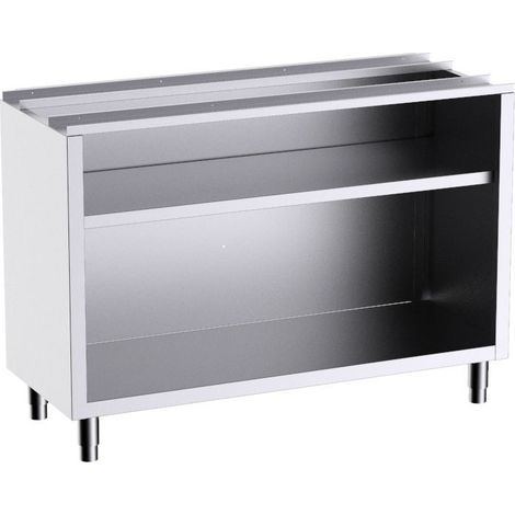 Table Inox de Comptoir 1 Étagère sans Plan de Travail - Gamme 600 - Distform