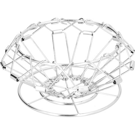Handgefertigter Kaffeefilterständer, Tropffilter, 3 Löcher, faltbar, Edelstahl, Kuchenfilterhalter (Silber) (1/5)