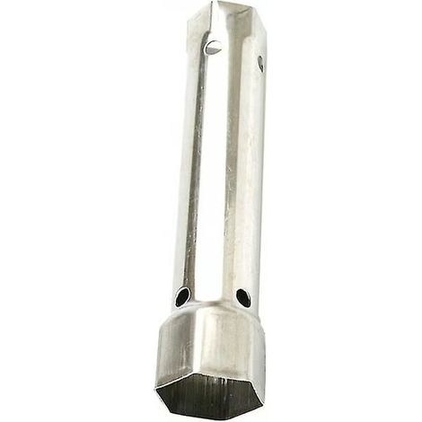 Clé à douille (34 mm + 40 mm) pour la réparation de robinets, outil 2 en 1 pour robinetterie de douche, outil de réparation durable (argenté) (1/5)