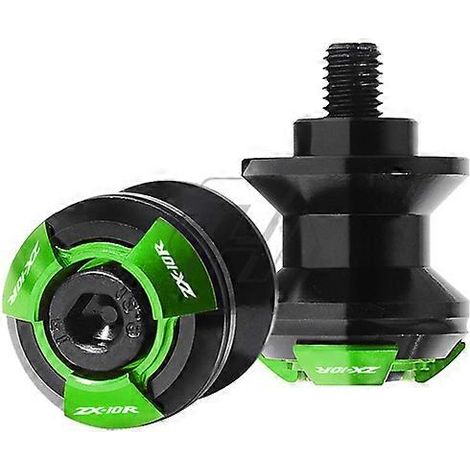 Convient pour Kawasaki ZX10R Da Niu vis de démarrage CNC en alliage d'aluminium modifié, vis de démarrage, bille de stationnement (verte) (1/5)