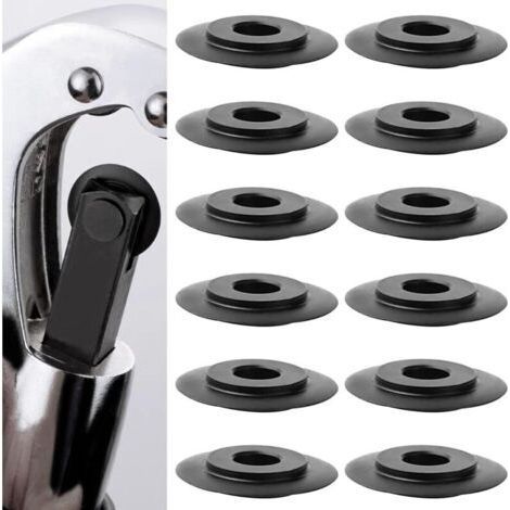 Lot de 12 roues de coupe de 18 mm pour coupe-tubes, roue de coupe de rechange, pour coupe-tube, tube de positionnement du cuivre, noir, acier allié (1/5)