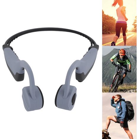 K7 Bluetooth-Sportkopfhörer mit Knochenleitung, wasserabweisend (IPX8), komfortabel, hochwertige Klangqualität, 16 GB Speicher, Grau (1/5)
