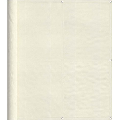 Maison Exclusive - Balkon-Sichtschutz Creme 120x700 cm 100 % Poly (1/5)