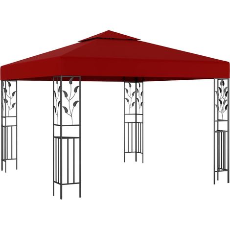 FIMEI Belvédère 3x3 m Rouge bordeaux (1/5)