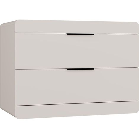 TERRA 80 2S Mueble bajo lavabo, Suspendido, Cachemire, 2 Cajones, 80x58x45 cm (1/5)