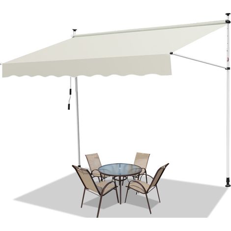 SWANEW Tenda da sole manuale per terrazza Protezione solare resistente ai raggi UV Idrorepellente con protezione solare Crema 3M (1/5)