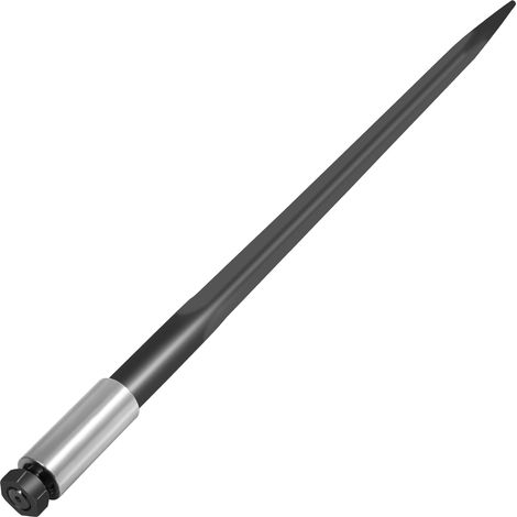 VEVOR Hay Spear 39" Bale Spear 3600 lbs Capacity, Bale Spike Quick Attach Square Hay Bale Spears 1 3/4", Black Coated Bale Forks, Bale Hay Spike with Hex Nut and Sleeve for Buckets Tractors Loaders (1/5)