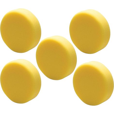 X5 Draper 125mm Polishing Sponge Course Hook and Loop Yellow 12.5cm 5 Inch 0211