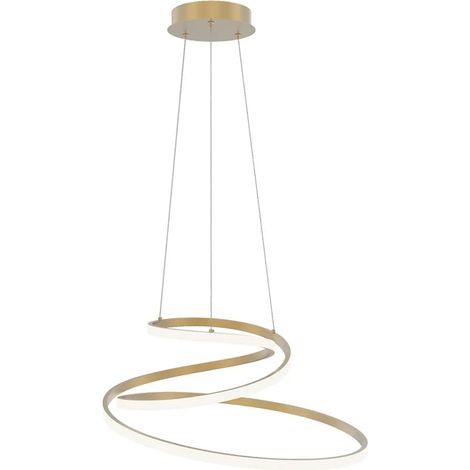 [NEUWERTIG] B-Ware Luce Ambiente Design Hängeleuchte Pendelleuchte Led Gold Coaster ø 60 Cm Cct