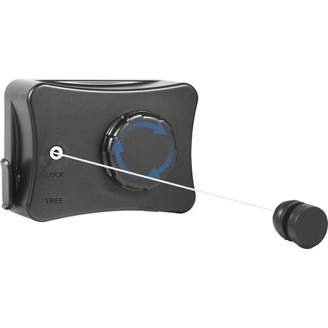 Corde à Linge rétractable pour intérieur et extérieur - 5,1 m - Économie d'espace - Non affaissée - Gris - pour Petite buanderie, Salle de Bain, Douche de Camping-Car (1/5)
