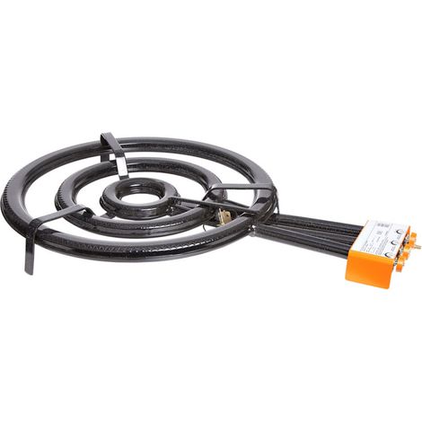 Paella World Paella-Brenner 3-Ring-Gasbrenner mit Zuendsicherung Ø 60 cm - 27,4 kW, 50 mbar (1/2)