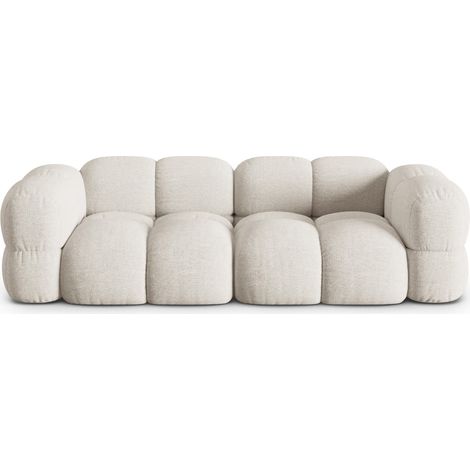 Canapé 4 places en tissu structurel beige (1/5)