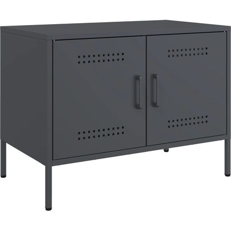 Maison Exclusive - TV-Schrank Anthrazit 68x39x50,5 cm Stahl