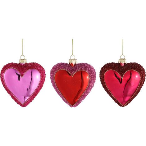 CUORE METALLIZZATO CON GLITER 3ASSORTIMENTI EDELMAN PREZZO CADUNO