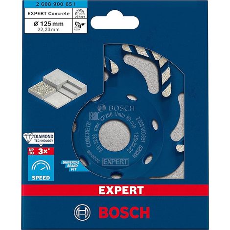 Mola a tazza diamantata EXPERT Concrete 125 x 22,23 x 4,5 mm - 2608900651 -