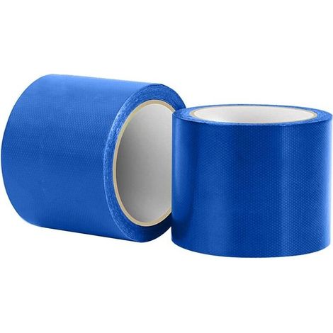 Tarpaulin Repair Waterproof Adhesive Tape Blue, 8cm x 10m Tarpaulin for Duct Greenhouse Repair Flex Tape, Powerful for Repairing Truck or Greenhouse Tarpaulin, Tent or Gazebo Canvas (1/5)