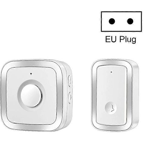Sonnette sans fil intelligente - Sans piles, prise UE, argent - CACAZI A58 Argent (1/2)