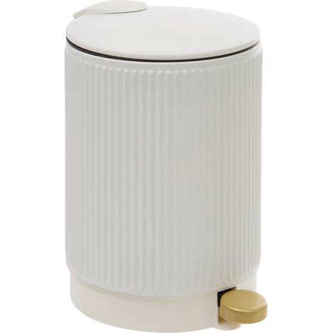 Poubelle solis ronde 2,7l blanc - 5five (1/2)