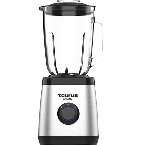 Taurus Amazing - Frullatore JB1502XC 1500W Caraffa in vetro 1,5L 2 velocità + Turbo 6 lame inox Tritaghiaccio Sicurezza integrata Lavabile in lavastoviglie (1/5)
