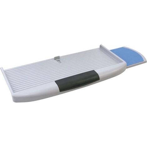 Support clavier informatique - Décor : Gris - Profondeur sortie : 485 mm - Profondeur : 270 mm - Largeur : 582 mm - TCASYSTEM (1/5)