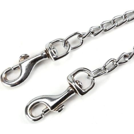 1 pcs Double Dog Leash en alliage d'aluminium laisse double pour 2 chiens attache twin lead pour promenade 40cm (1/3)