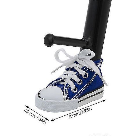 Kreative Motorrad-Seitenständer-Abdeckung, Mini-Schuh-Fahrrad-Fußstütze, Motorrad-Seitenständer 7,5 cm, Dekor-Motorradteile – 1 Stück, Dunkelblau (1/5)