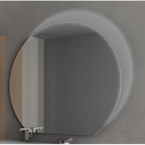 Bagno Italia Specchiera Specchio da Bagno con illuminazione a semiluna Luce LED