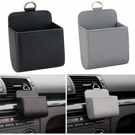 2-Piece Multifunctional Car Storage Box Organizer for Keys, Parking Cards, Cash, Bills, Cigarette Cases, or Chemicals (1/5)