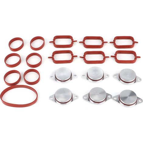 Swirl Blanks Flaps Kit de suppression de réparation avec joints d'admission 11617790198 Fit pour E38 E39 E46 E53 E60 Diesel (1/5)