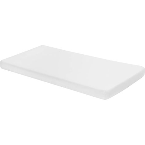 Drap-housse imperméable blanc en jersey 120x60 (1/4)