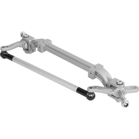Barre de direction pour essieu avant compatible avec camion tracteur RC Tamiya 1/14, sans assistance, finition argentée (1/5)