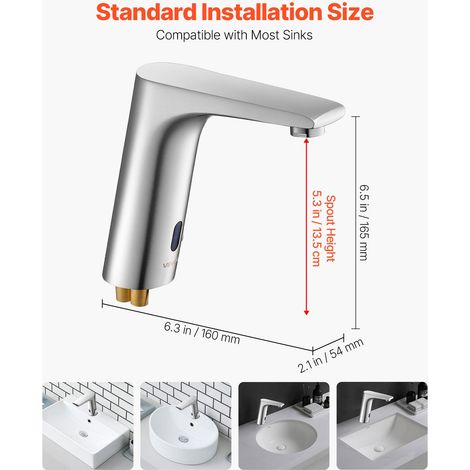 Mitigeur Automatique sans Contact - Robinet à Capteur de Lavabo (1/5)