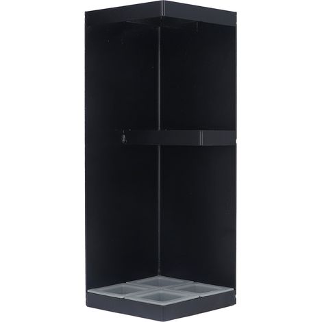 Support de rangement pour parapluie, minimaliste, robuste et intelligent, avec bac d'égouttage amovible, pour la maison, le hall de l'hôtel, noir (1/5)