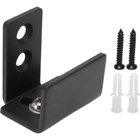 Guide de Plancher en Forme de U, Kit de Guide de Plancher de Porte de Grange Raccords de Quincaillerie de Guide Inférieur de Porte Coulissante Fendue en Acier au Carbone (1/5)