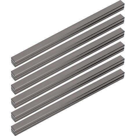 6 Cadres Métalliques pour Sacs à Main, Montures en Acier Léger 19cm - Lot Complet (Gris Métal) (1/5)