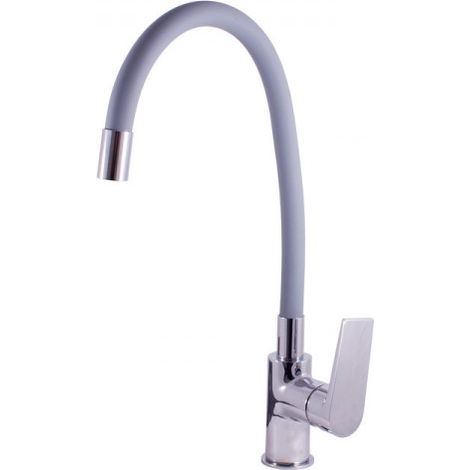 Mitigeur évier flexible gris mémoire de forme COLORADO H. 36 cm (1/3)