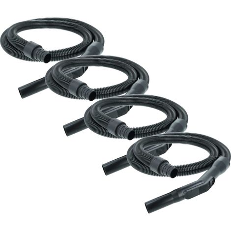 vhbw 4x Universal Ersatz Schlauch für gängige Staubsauger - Flexibel, 1,8 m, Handgriff, 32mm / 35 mm / 38 mm Rundanschluss