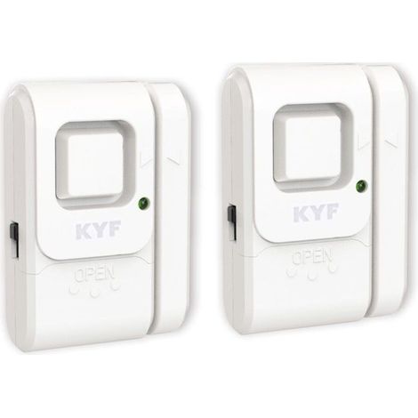Set di 2 mini allarmi - KYF - Finestra/porta - Funzione campanello (1/4)