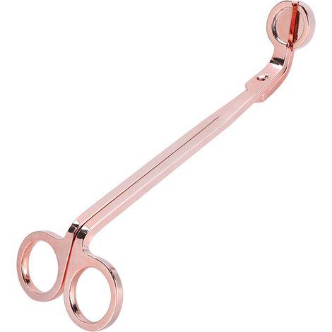 1 pièce Pince à bougie en forme de cœur en acier inoxydable plaqué (or rose) (1/5)