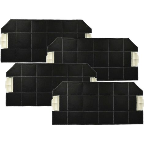vhbw 4x Aktivkohlefilter Ersatz für Neff Z5146X0, Z5146X5 für Dunstabzugshaube - 49,6 x 23 x 3 cm